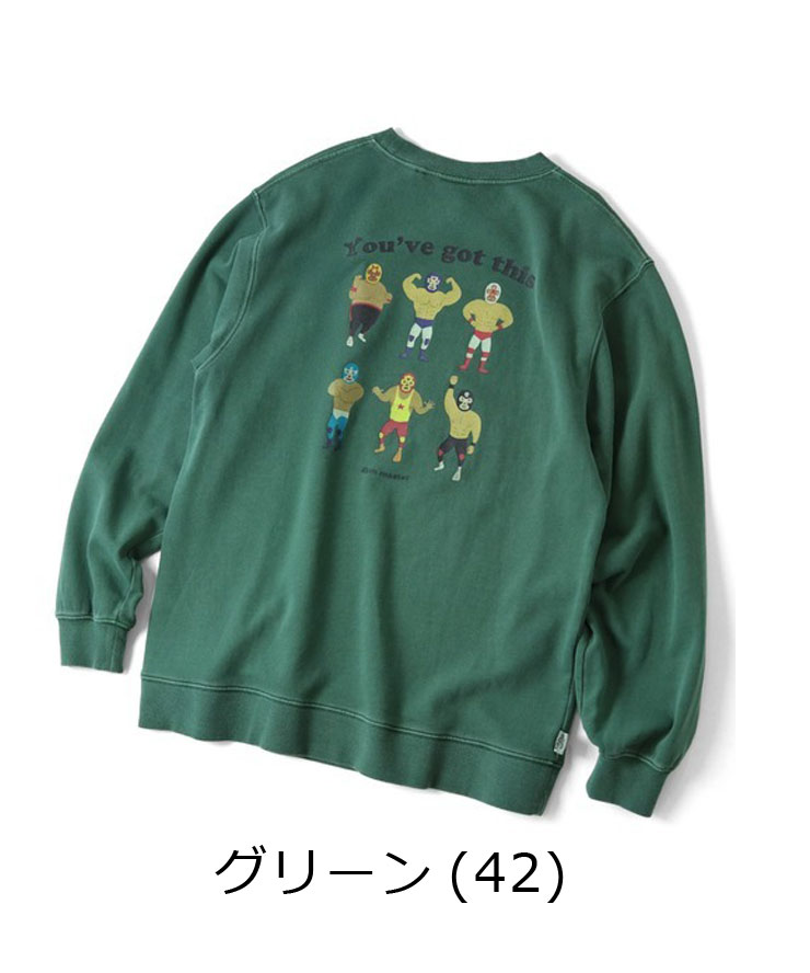 gym master ジムマスター 9.4oz ピグメントレスラースウェットシャツ  G633740 メンズ レディース スウェット トレーナー 秋 冬 秋冬 | gym master | 04