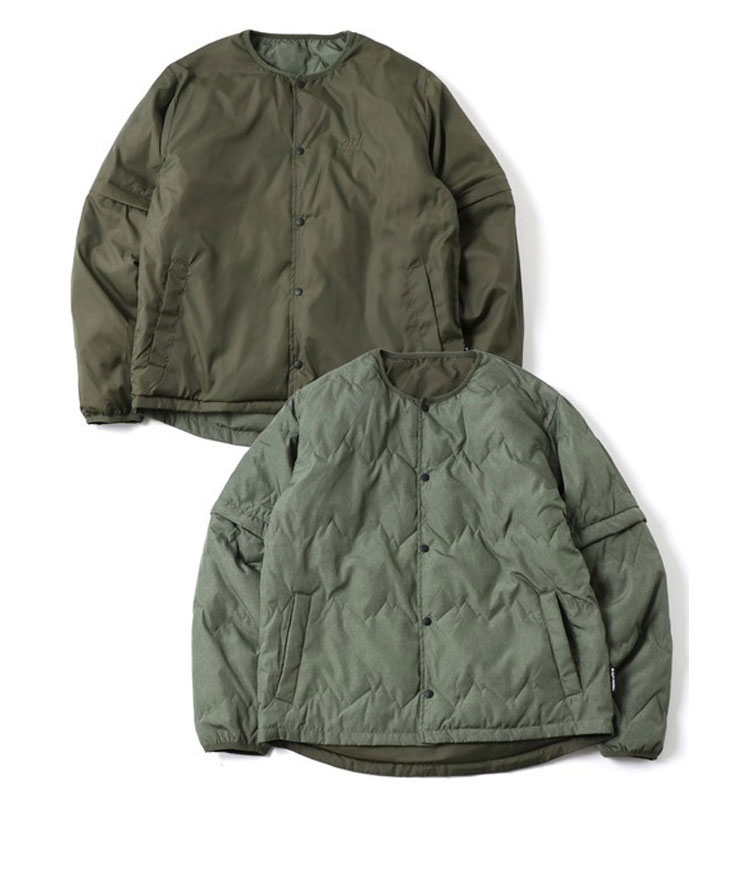 gym master ジムマスター リバーシブル マウンテンキルトノーカラージャケット G633743  メンズ レディース アウター ジャケット 半袖  秋 冬 秋冬 | gym master | 03