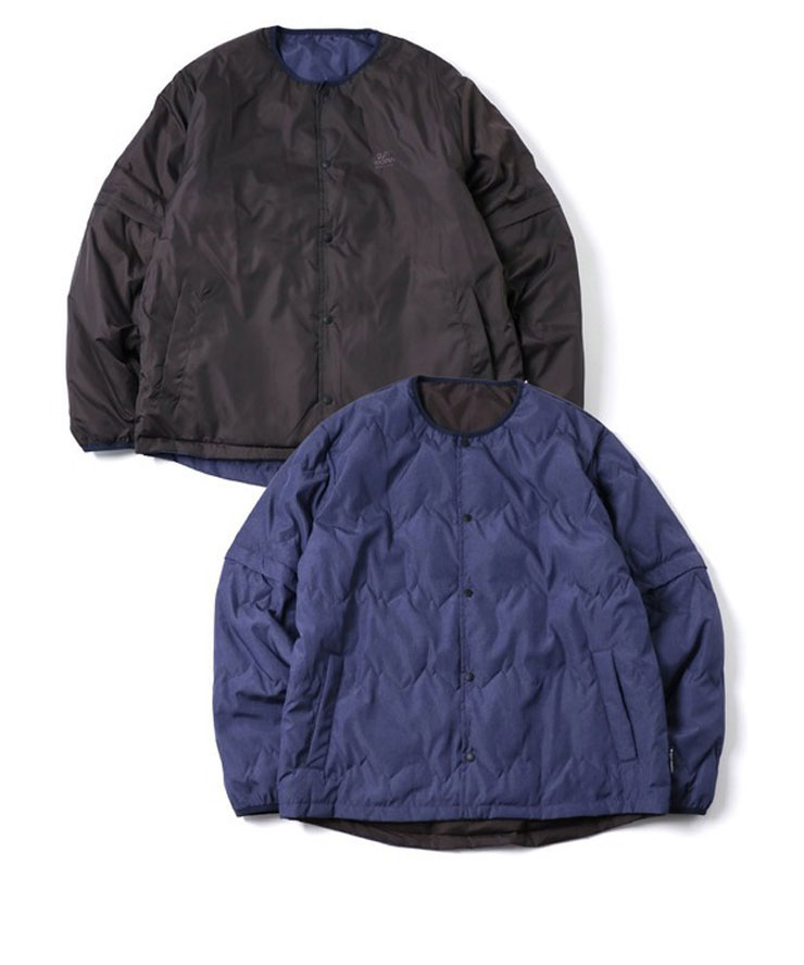 gym master ジムマスター リバーシブル マウンテンキルトノーカラージャケット G633743  メンズ レディース アウター ジャケット 半袖  秋 冬 秋冬 | gym master | 04