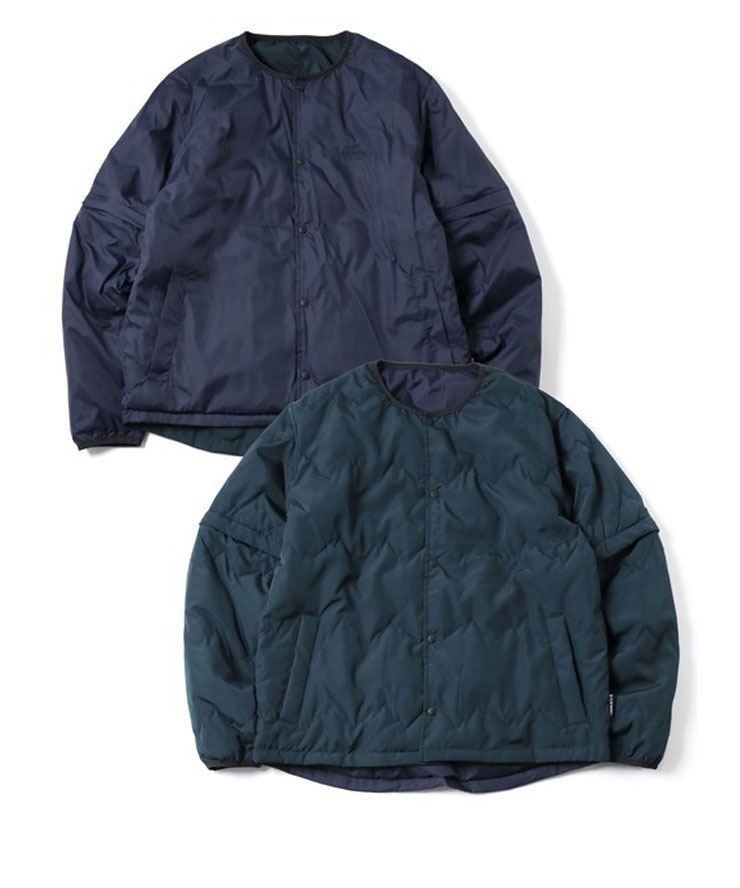 gym master ジムマスター リバーシブル マウンテンキルトノーカラージャケット G633743  メンズ レディース アウター ジャケット 半袖  秋 冬 秋冬 | gym master | 05