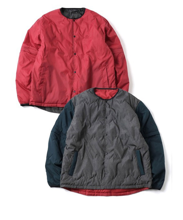 gym master ジムマスター リバーシブル マウンテンキルトノーカラージャケット G633743  メンズ レディース アウター ジャケット 半袖  秋 冬 秋冬 | gym master | 06