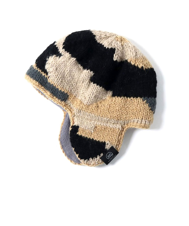 gym master ジムマスター 手編み耳当て付ニット帽 G699736 レディース メンズ 帽子 防寒 パイロットキャップ アビエイター キャップ 秋 冬 秋冬 | gym master | 01