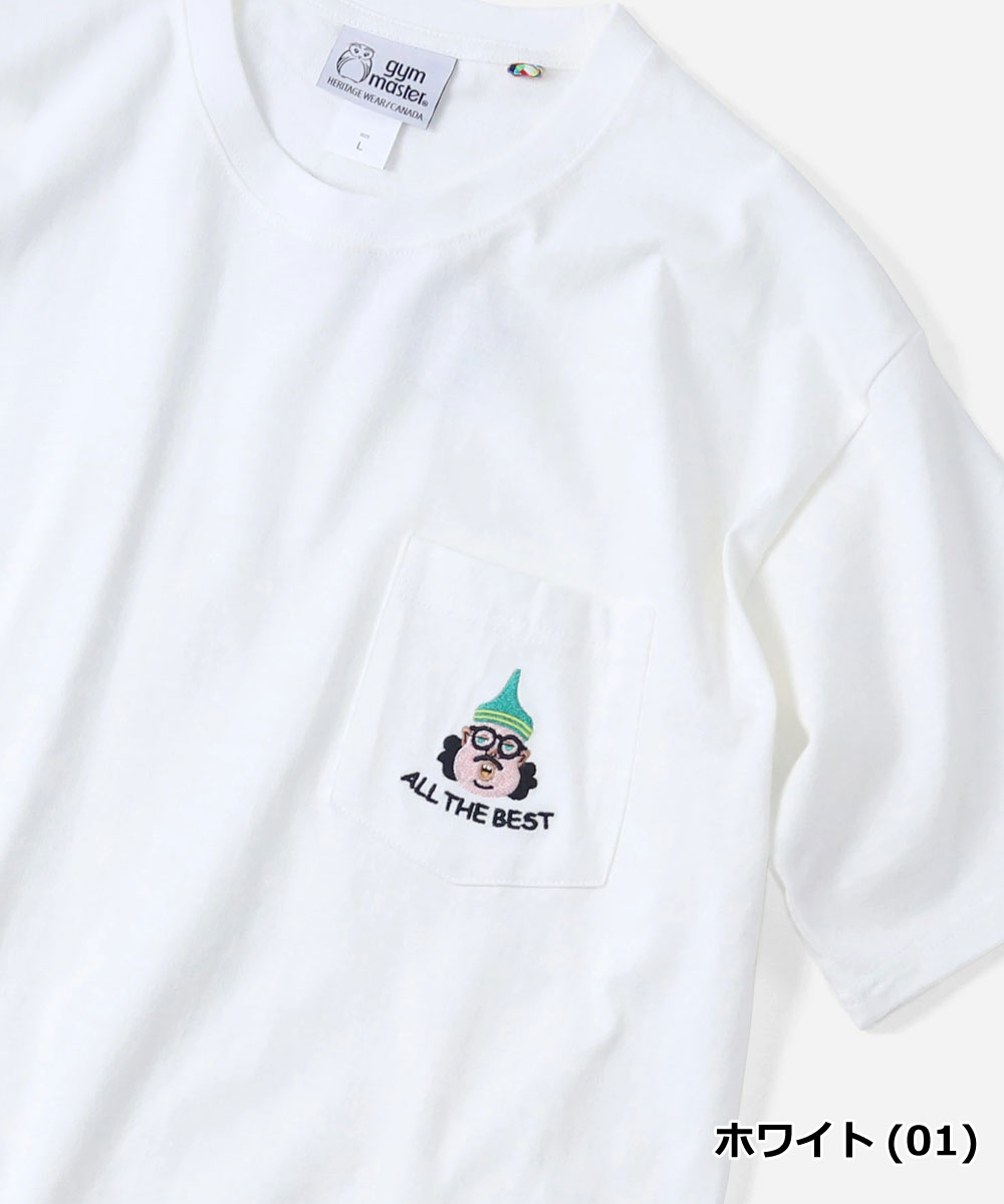 gym master ジムマスター Tシャツ メンズ 半袖 7.4oz ALL THE BEST 刺繍TEE G721702 春夏 厚手 刺繍Tシャツ コットン ヘビーウェイト カジュアル アウトドア | gym master | 01