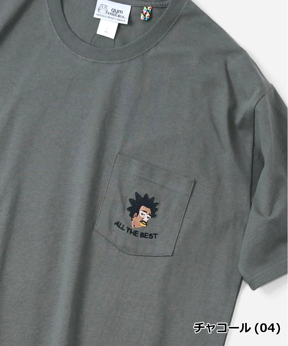 gym master ジムマスター Tシャツ メンズ 半袖 7.4oz ALL THE BEST 刺繍TEE G721702 春夏 厚手 刺繍Tシャツ コットン ヘビーウェイト カジュアル アウトドア | gym master | 02