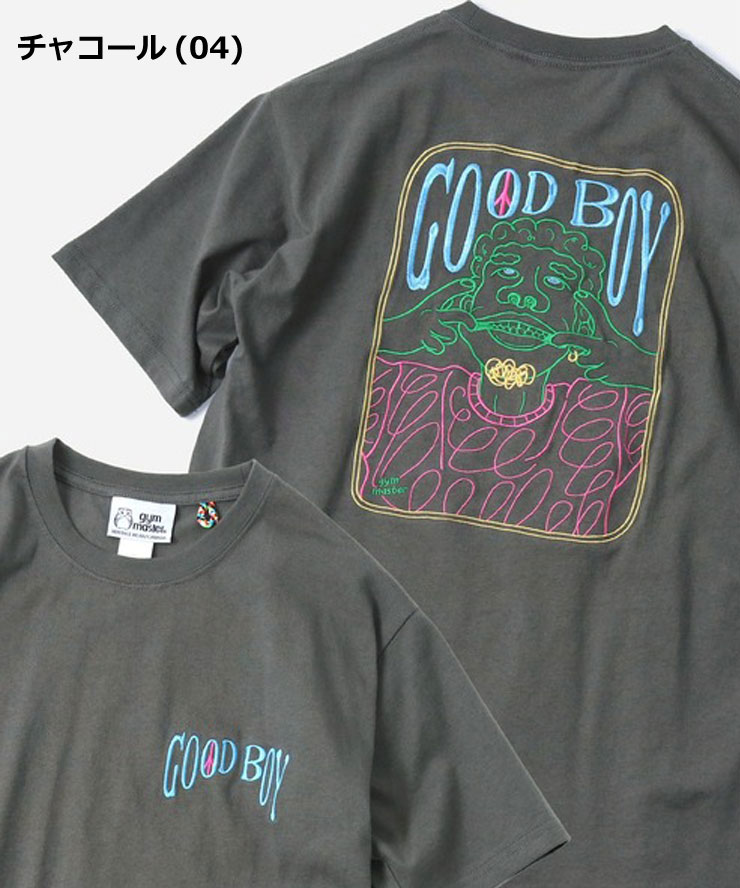 爆買 / gym master ジムマスター Tシャツ メンズ 半袖 7.4oz GOOD BOY 刺繍Tee G721706 春夏 厚手 刺繍Tシャツ コットン カジュアル アウトドア | gym master | 02