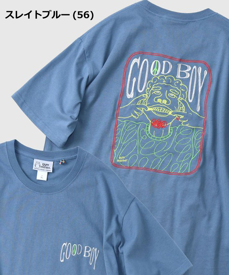 爆買 / gym master ジムマスター Tシャツ メンズ 半袖 7.4oz GOOD BOY 刺繍Tee G721706 春夏 厚手 刺繍Tシャツ コットン カジュアル アウトドア | gym master | 04