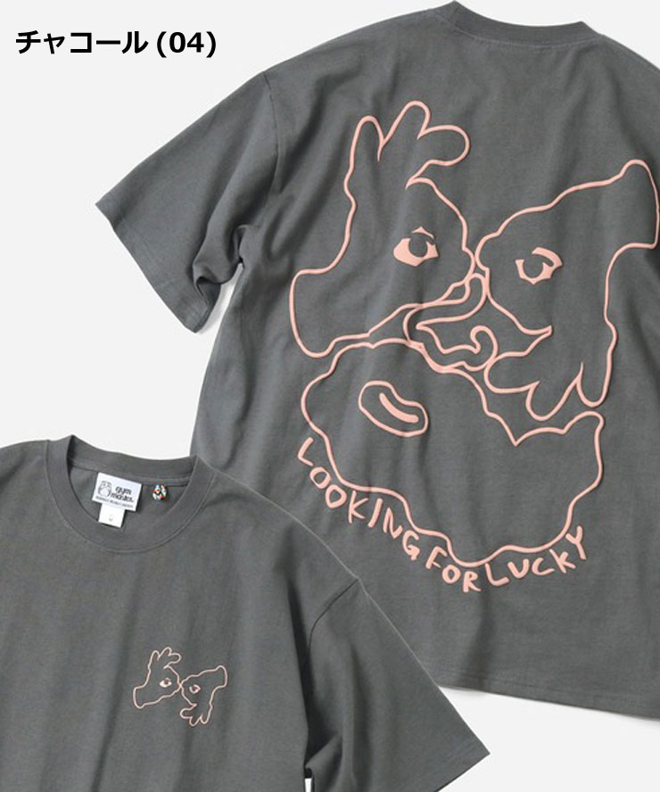 爆買 / gym master ジムマスター Tシャツ 半袖 7.4oz LOOKING FOR LUCKY ビッグTee G721708 ビッグTシャツ オーバーサイズ 厚手 プリントTシャツ | gym master | 02