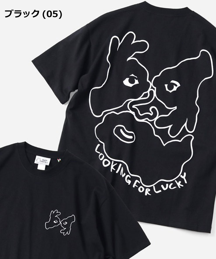 爆買 / gym master ジムマスター Tシャツ 半袖 7.4oz LOOKING FOR LUCKY ビッグTee G721708 ビッグTシャツ オーバーサイズ 厚手 プリントTシャツ | gym master | 03