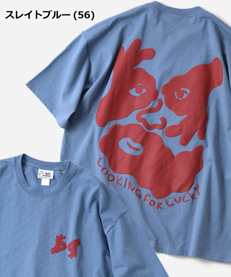 爆買 / gym master ジムマスター Tシャツ 半袖 7.4oz LOOKING FOR LUCKY ビッグTee G721708 ビッグTシャツ オーバーサイズ 厚手 プリントTシャツ | gym master | 05
