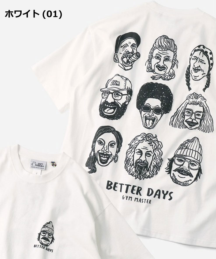 gym master ジムマスター Tシャツ メンズ 半袖 7.4oz BETTER DAYS ビッグTee G721710 春夏 ビッグTシャツ オーバーサイズ 厚手 プリントTシャツ カジュアル | gym master | 01