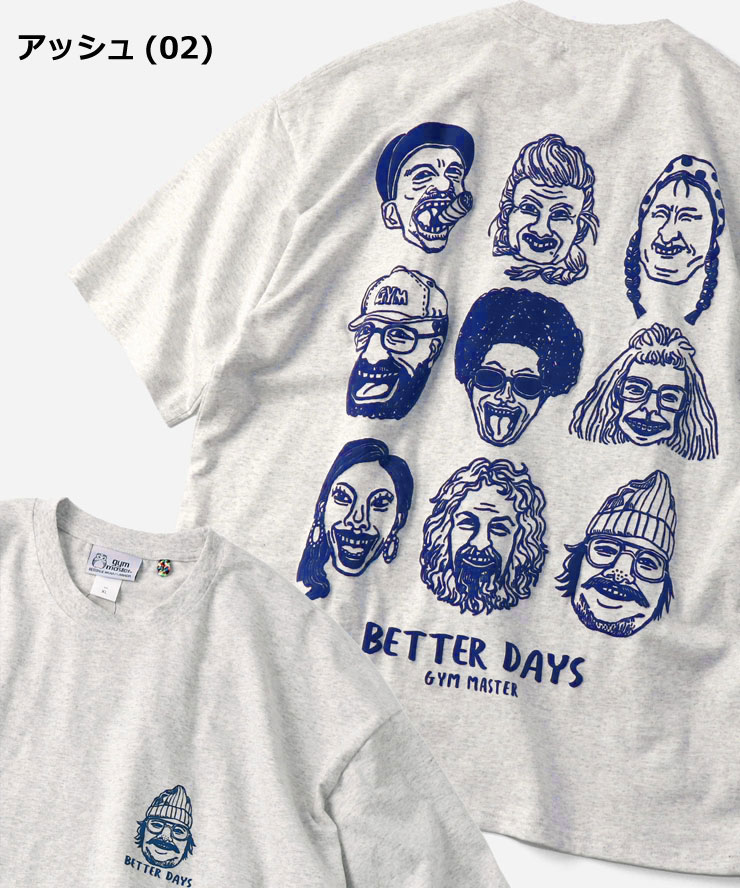 gym master ジムマスター Tシャツ メンズ 半袖 7.4oz BETTER DAYS ビッグTee G721710 春夏 ビッグTシャツ オーバーサイズ 厚手 プリントTシャツ カジュアル | gym master | 02