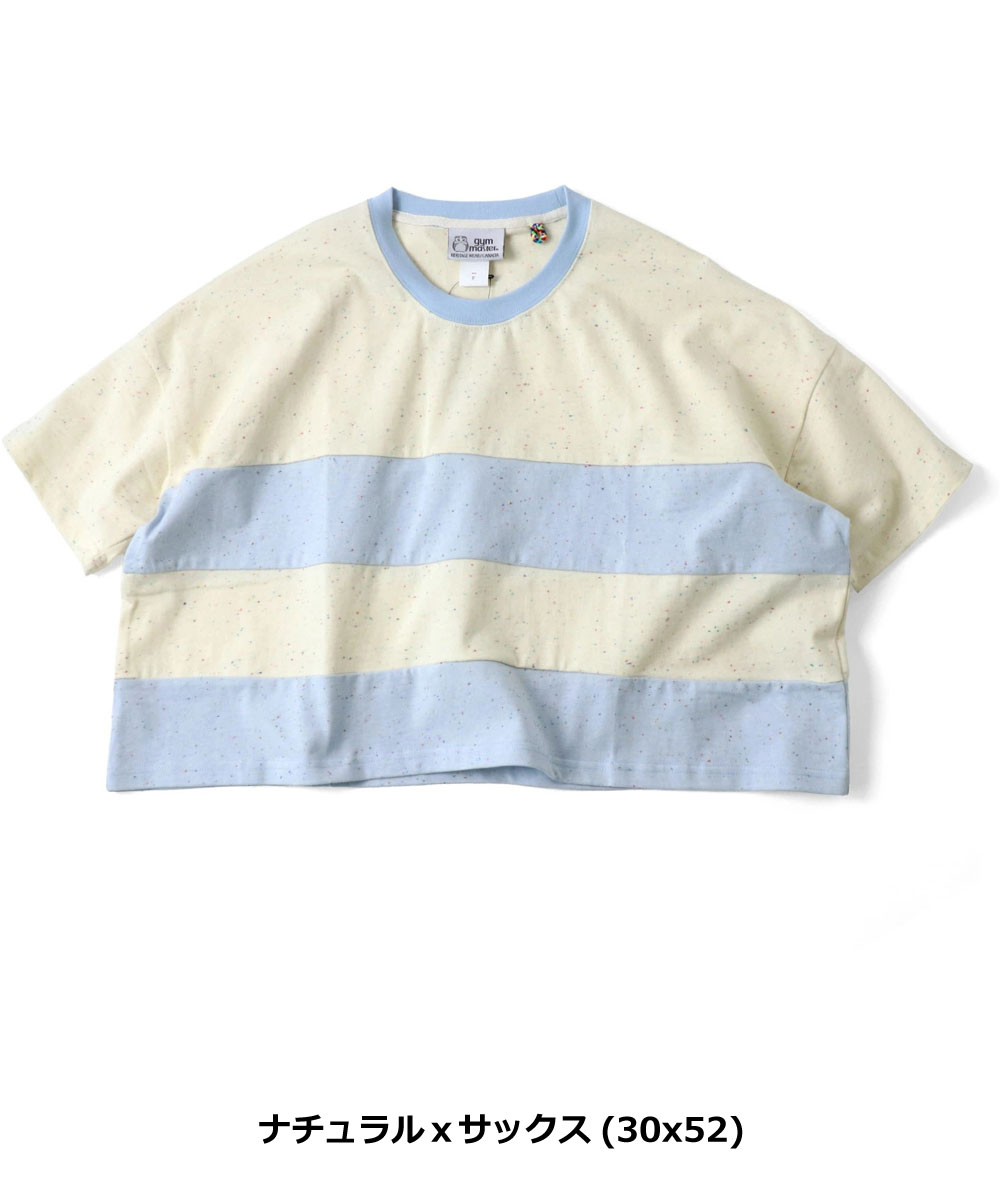 爆買 / gym master ジムマスター 段切り替えネップ ショートTee G721746 メンズ 半袖 春夏 Tシャツ 切替Tシャツ ネップ生地 カジュアル アウトドア | gym master | 03