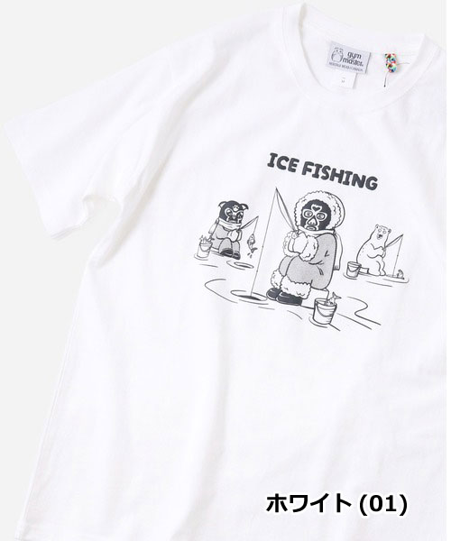 gym master ジムマスター 7.4oz ICE FISHING Tee G721791 メンズ 半袖 Tシャツ 春夏 ヘビーウェイト 厚手 プリントTシャツ コットン カジュアル アウトドア | gym master | 01
