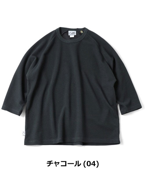 gym master ジムマスター Tシャツ メンズ 7.2oz ドライワッフル 8分袖 七分袖 無地 吸汗速乾 サーマル カットソー G733717 春 夏 秋 カジュアル | gym master | 02