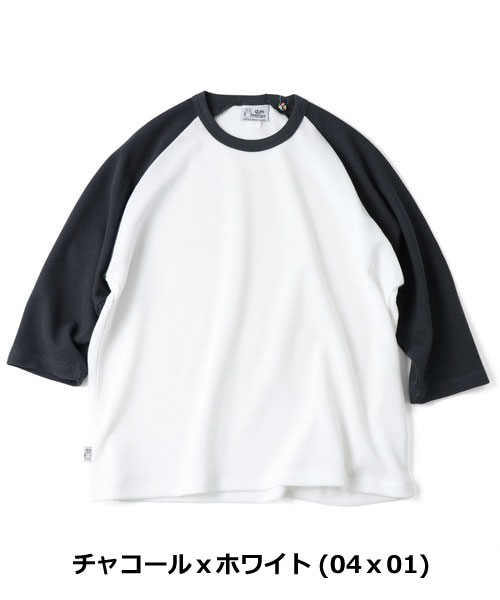 gym master ジムマスター Tシャツ メンズ 7.2oz ドライワッフル 8分袖 七分袖 無地 吸汗速乾 サーマル カットソー G733717 春 夏 秋 カジュアル | gym master | 03