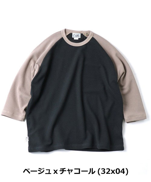 gym master ジムマスター Tシャツ メンズ 7.2oz ドライワッフル 8分袖 七分袖 無地 吸汗速乾 サーマル カットソー G733717 春 夏 秋 カジュアル | gym master | 04