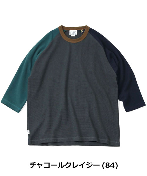 gym master ジムマスター Tシャツ メンズ 7.2oz ドライワッフル 8分袖 七分袖 無地 吸汗速乾 サーマル カットソー G733717 春 夏 秋 カジュアル | gym master | 07