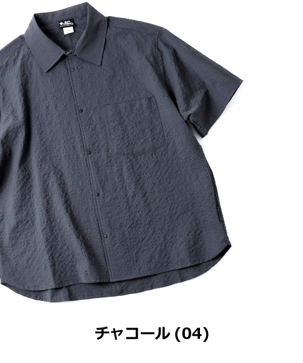 gym master ジムマスター 半袖シャツ メンズ 夏 シアサッカー 涼しい 軽量 スナップボタン カジュアル アウトドア 薄手 G733720 | gym master | 01