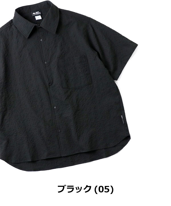 gym master ジムマスター 半袖シャツ メンズ 夏 シアサッカー 涼しい 軽量 スナップボタン カジュアル アウトドア 薄手 G733720 | gym master | 02