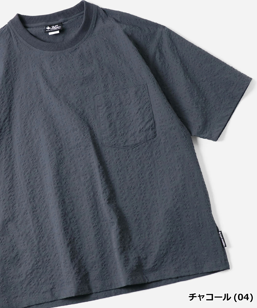 爆買 / gym master ジムマスター Tシャツ メンズ 半袖 UL-シアサッカー TEE G733721 春夏 吸水速乾 軽量 シアサッカー ドライTシャツ アウトドア | gym master | 01