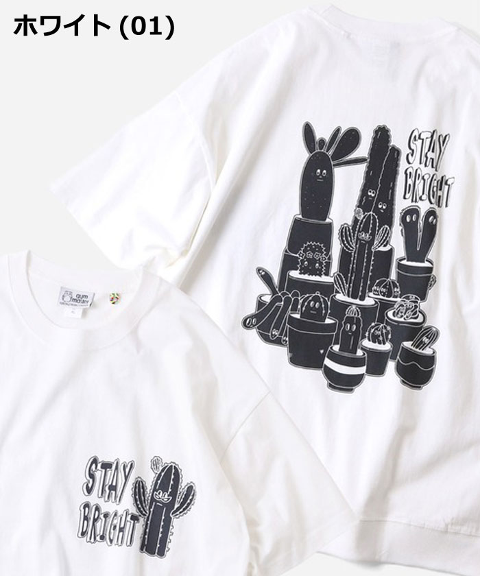 爆買 / gym master ジムマスター Tシャツ 半袖 6.2oz ピグメント サボテン ビッグTee G733782 オーバーサイズ プリントTシャツ ピグメント加工 カジュアル | gym master | 01