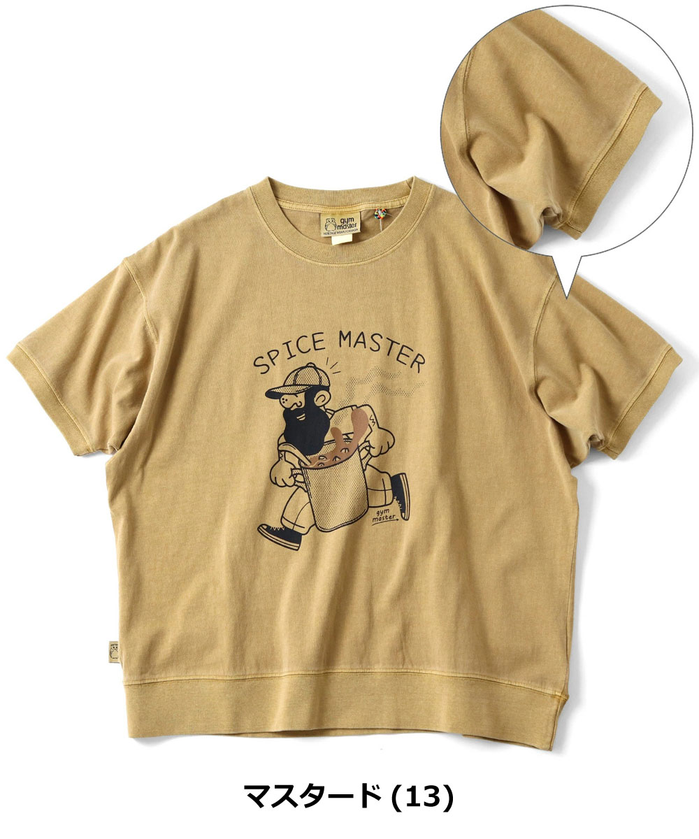 爆買 / gym master ジムマスター 6.2oz ピグメント SPICE MASTER ビッグTee G733783-F レディース 半袖 Tシャツ オーバーサイズ ピグメント加工 コットン100％ | gym master | 03