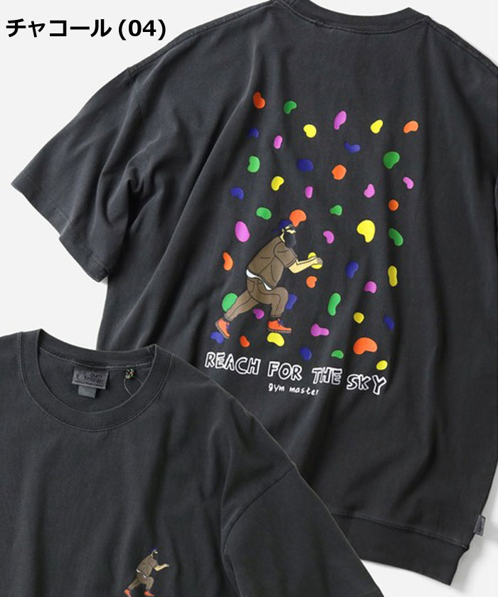 gym master ジムマスター Tシャツ メンズ 半袖 6.2oz ピグメント ボルダリング ビッグTee G733786 オーバーサイズ プリントTシャツ ピグメント加工 アウトドア | gym master | 02