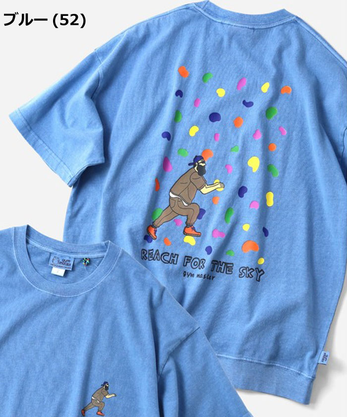 gym master ジムマスター Tシャツ メンズ 半袖 6.2oz ピグメント ボルダリング ビッグTee G733786 オーバーサイズ プリントTシャツ ピグメント加工 アウトドア | gym master | 04