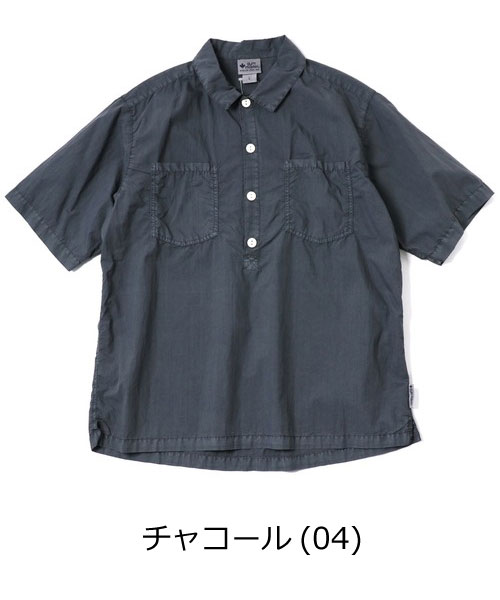 gym master ジムマスター 半袖シャツ メンズ 夏 プルオーバー ピグメント コットンナイロン 軽量 薄手 涼しい カジュアル G733791 | gym master | 01