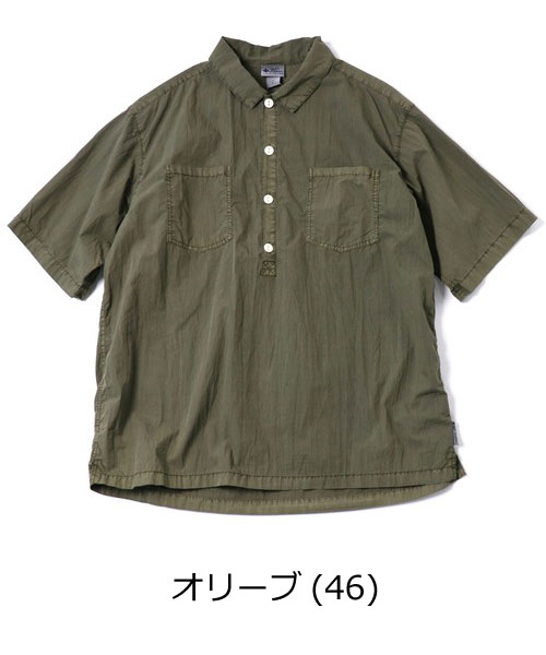 gym master ジムマスター 半袖シャツ メンズ 夏 プルオーバー ピグメント コットンナイロン 軽量 薄手 涼しい カジュアル G733791 | gym master | 04