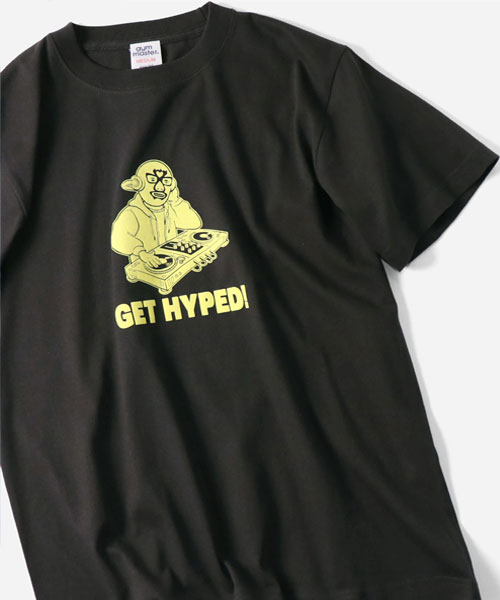 ジムマスター Tシャツ 覆面 メンズ gym master GET HYPED TEE 半袖 5.6oz プリントTシャツ コットン 春夏 G751770 | gym master | 02