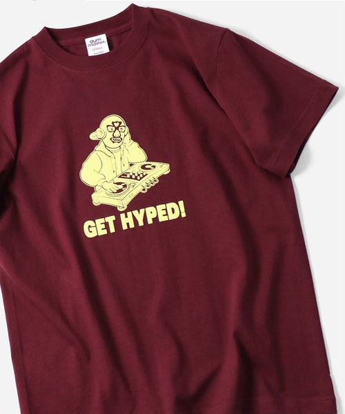 ジムマスター Tシャツ 覆面 メンズ gym master GET HYPED TEE 半袖 5.6oz プリントTシャツ コットン 春夏 G751770 | gym master | 04