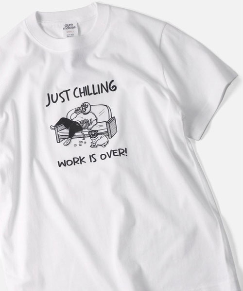 gym master ジムマスター Tシャツ メンズ 半袖 5.6oz JUST CHILLING TEE G751771 春夏 プリントTシャツ コットン カジュアル アウトドア | gym master | 01