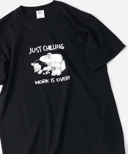 gym master ジムマスター Tシャツ メンズ 半袖 5.6oz JUST CHILLING TEE G751771 春夏 プリントTシャツ コットン カジュアル アウトドア | gym master | 02