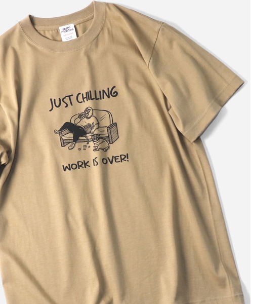 gym master ジムマスター Tシャツ メンズ 半袖 5.6oz JUST CHILLING TEE G751771 春夏 プリントTシャツ コットン カジュアル アウトドア | gym master | 03