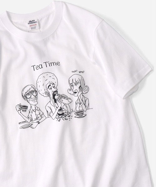 gym master ジムマスター Tシャツ メンズ 半袖 5.6oz Tea Time TEE G774775 春夏 プリントTシャツ コットン カジュアル アウトドア | gym master | 01