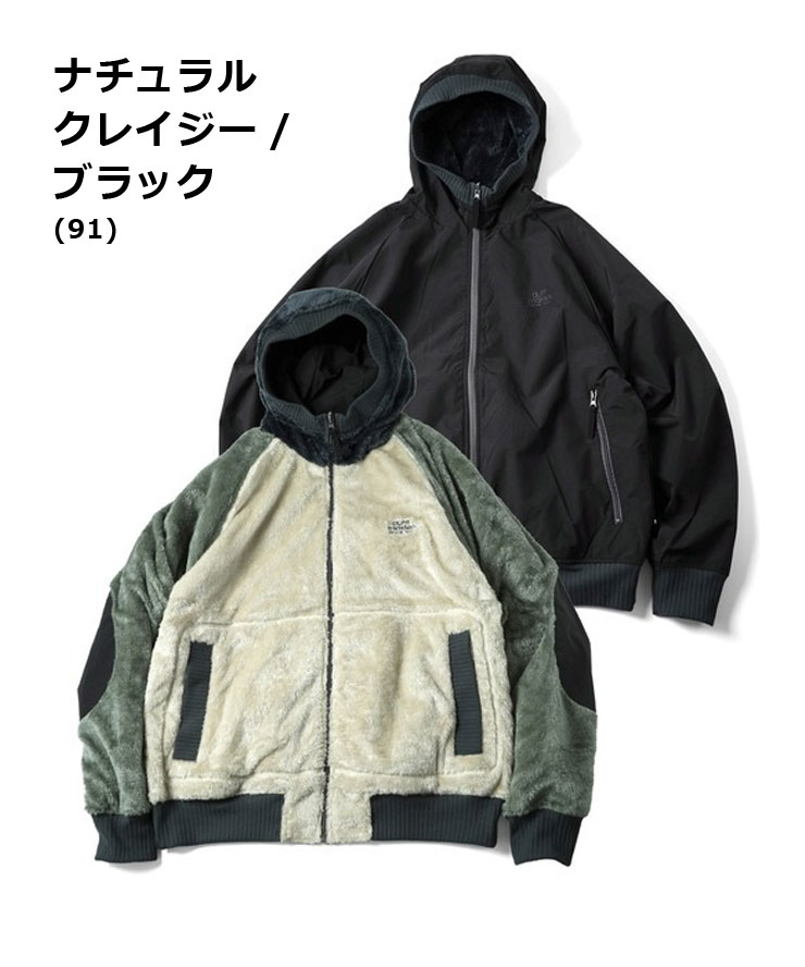 gym master ジムマスター リバーシブルボア×タスロンフードジャケット アウター メンズ  フリースジャケット G418784 | gym master | 07