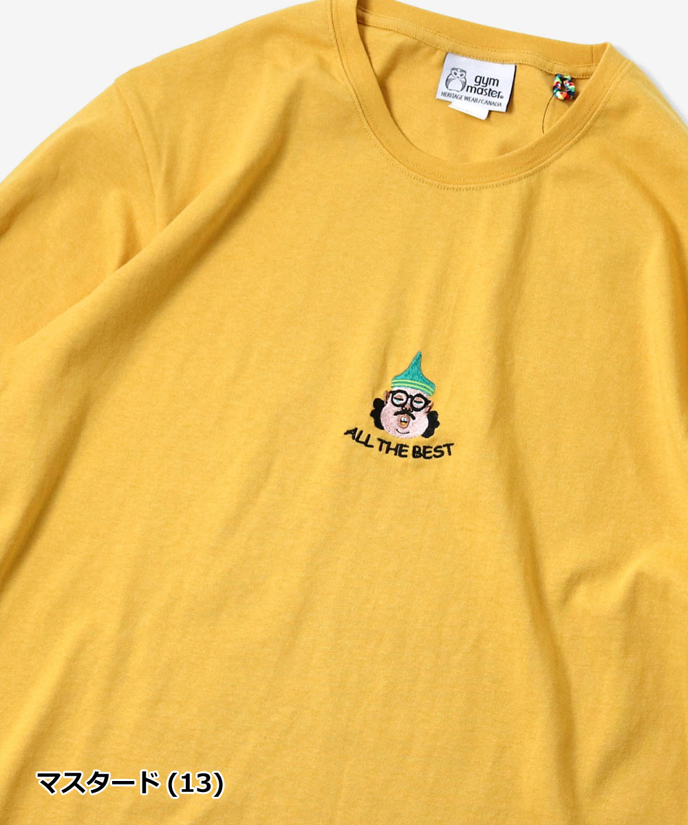 gym master ジムマスター 7.4oz ALL THE BEST 刺繍ロンTEE G821714 メンズ レディース 長袖 Tシャツ ロンT 刺繍 ヘビーウェイト 綿100％ カジュアル | gym master | 03