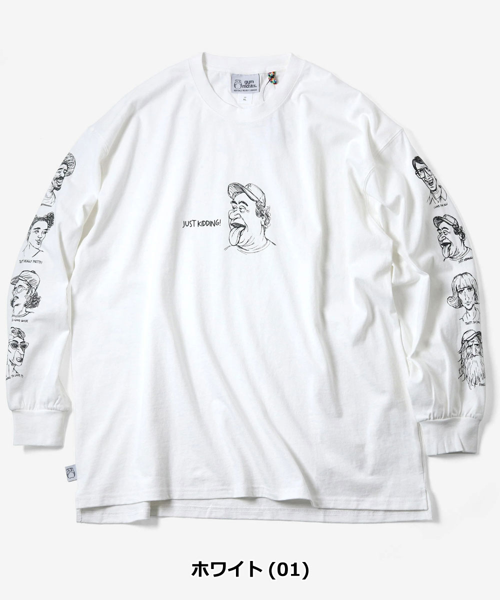 gym master ジムマスター 7.4oz In My Heart ビッグロンTEE G821716 メンズ レディース 長袖 Tシャツ ロンT ヘビーウェイト ビッグシルエット 綿100％ | gym master | 01