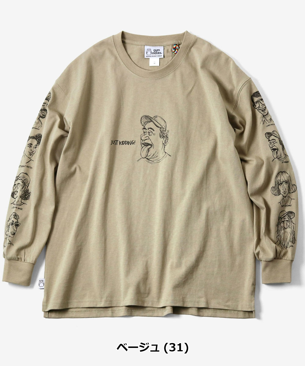 gym master ジムマスター 7.4oz In My Heart ビッグロンTEE G821716 メンズ レディース 長袖 Tシャツ ロンT ヘビーウェイト ビッグシルエット 綿100％ | gym master | 03