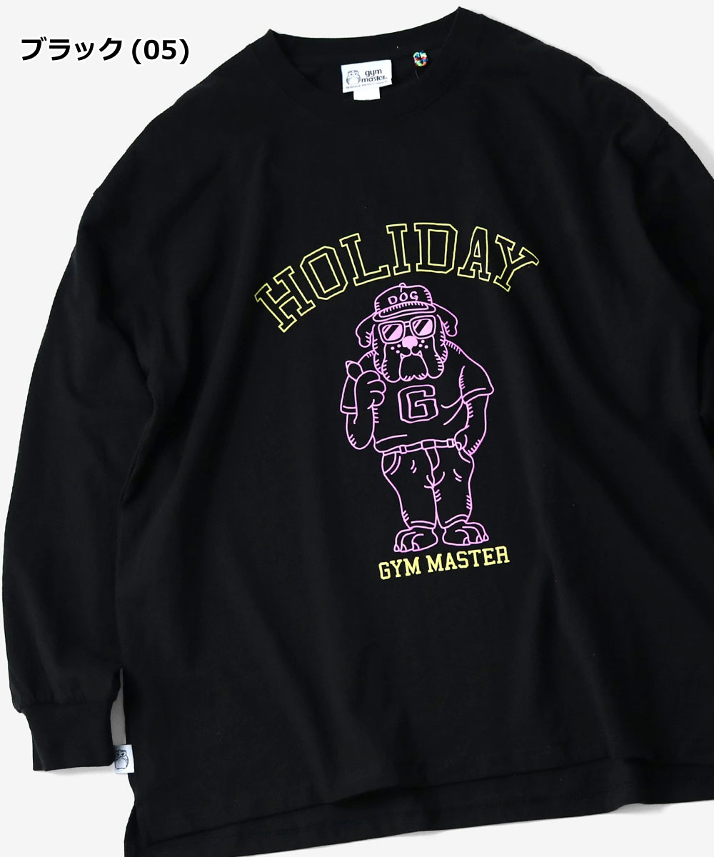 gym master ジムマスター 7.4oz HOLIDAY ビッグ ロンTEE G821717 長袖 Tシャツ ロンT ヘビーウェイト ビッグシルエット オーバーサイズ 綿100％ | gym master | 03