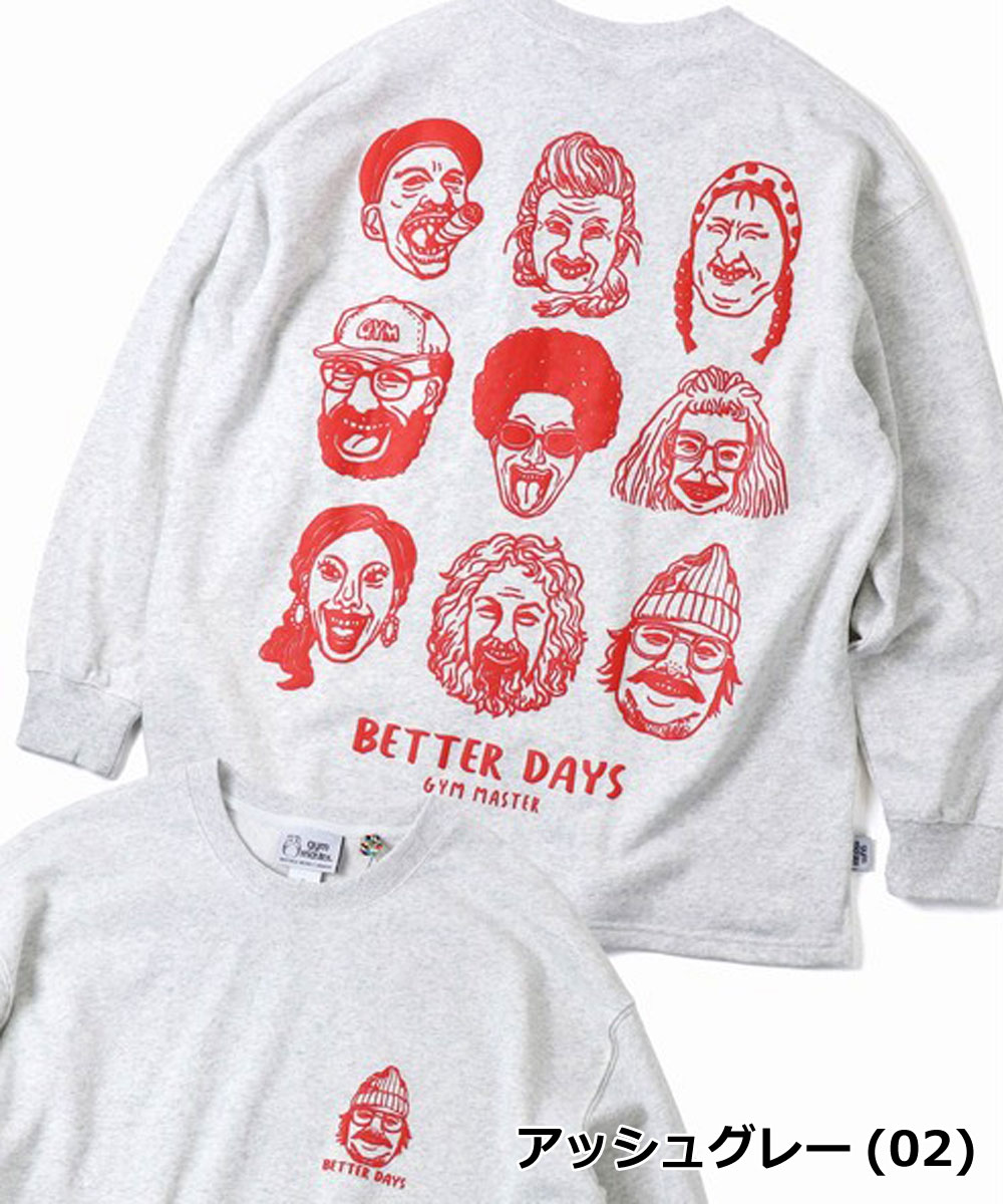 gym master ジムマスター 10.3oz BETTER DAYS スウェット ビッグTEE G821724 ビッグシルエット オーバーサイズ ヘビーウェイト プリントT カジュアル | gym master | 01