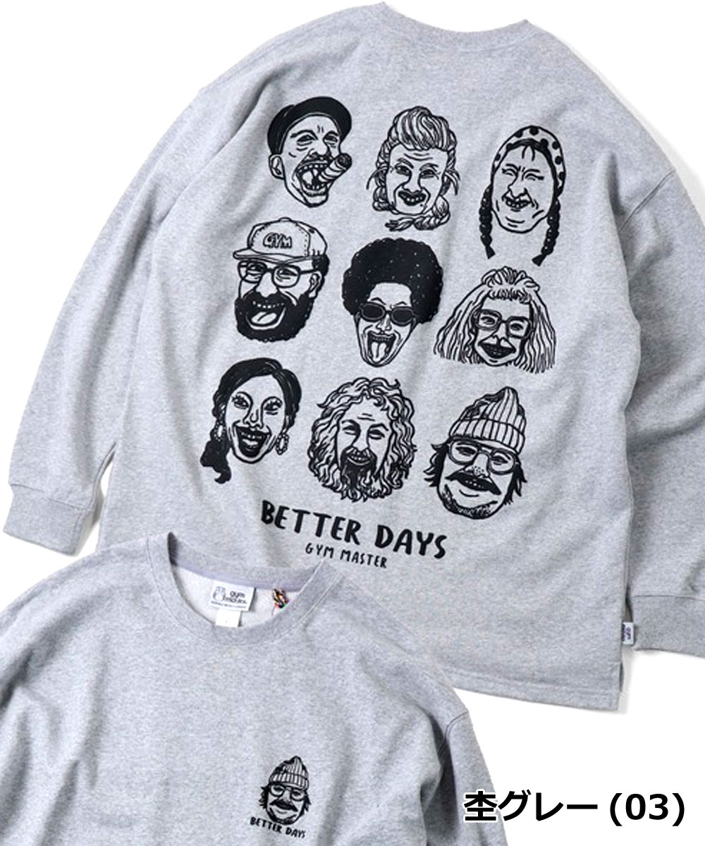 gym master ジムマスター 10.3oz BETTER DAYS スウェット ビッグTEE G821724 ビッグシルエット オーバーサイズ ヘビーウェイト プリントT カジュアル | gym master | 02