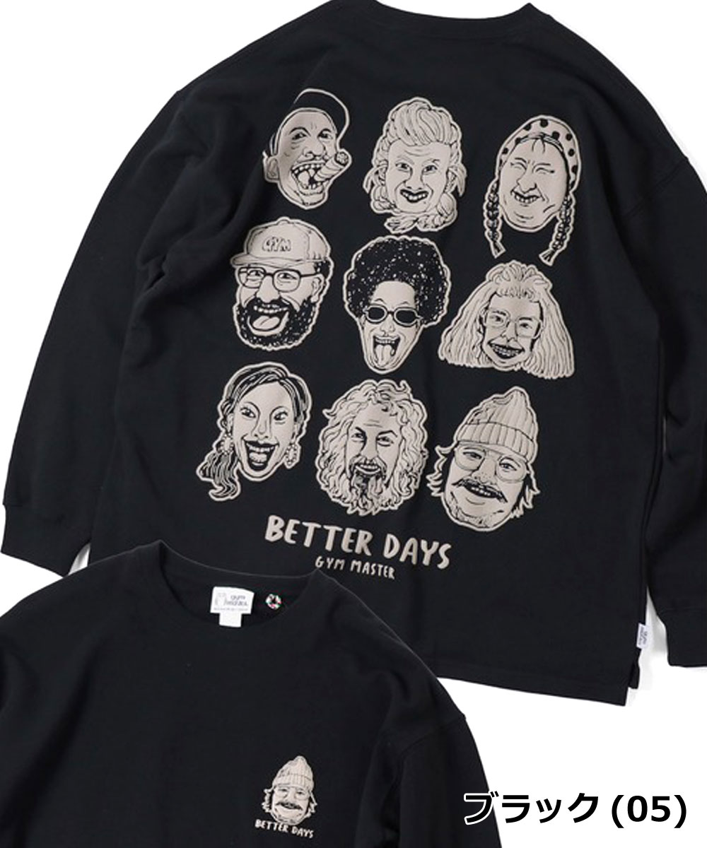 gym master ジムマスター 10.3oz BETTER DAYS スウェット ビッグTEE G821724 ビッグシルエット オーバーサイズ ヘビーウェイト プリントT カジュアル | gym master | 03