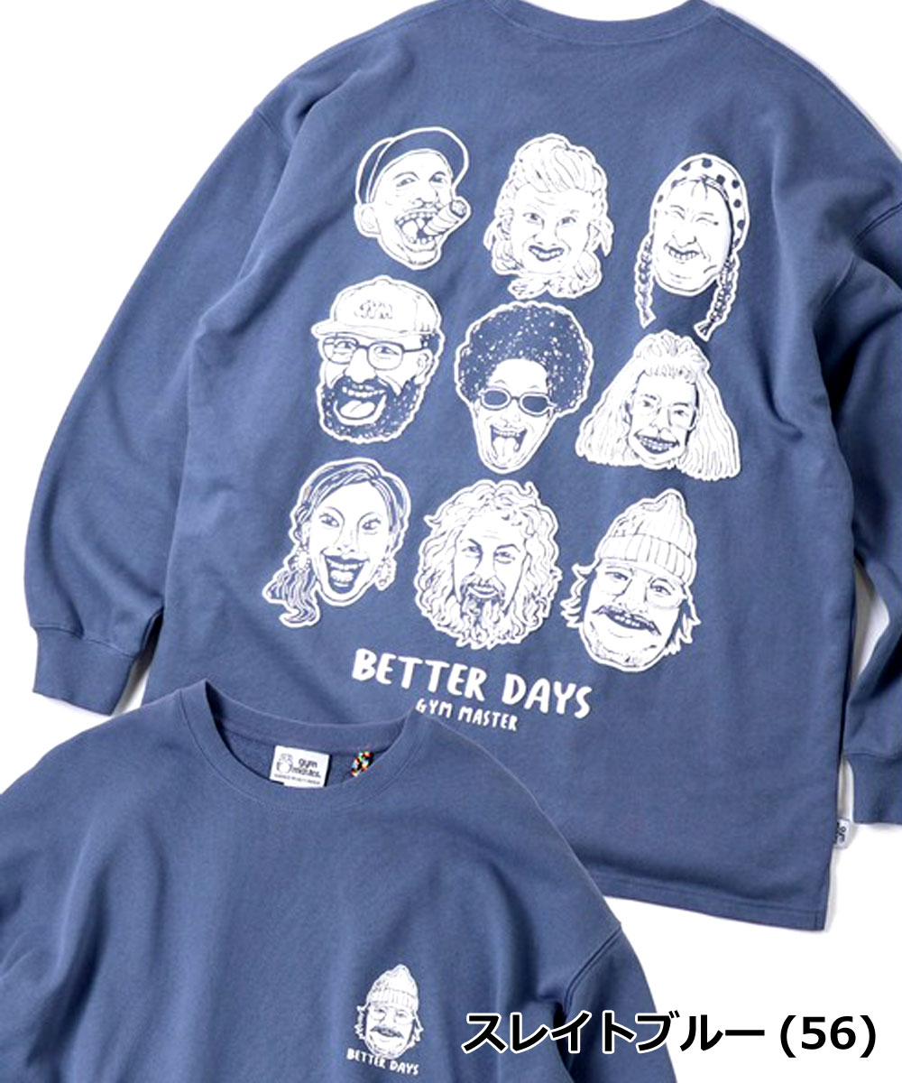 gym master ジムマスター 10.3oz BETTER DAYS スウェット ビッグTEE G821724 ビッグシルエット オーバーサイズ ヘビーウェイト プリントT カジュアル | gym master | 05