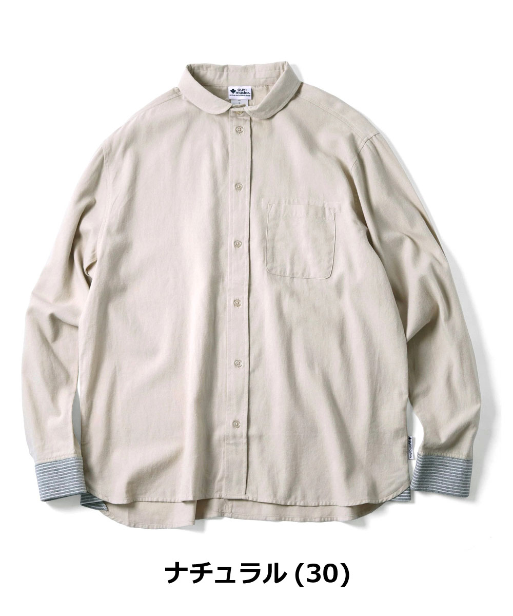 gym master ジムマスター 2WAYショールカラー プレーンネルシャツ G821748 長袖シャツ フランネルシャツ 無地 ショールカラー 2WAY 羽織り カジュアル アメカジ | gym master | 02