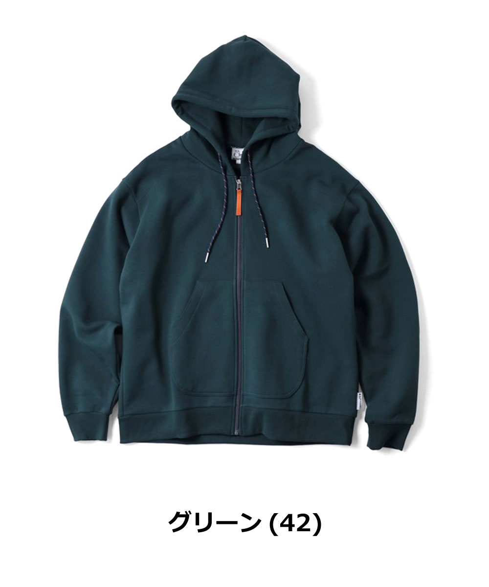 gym master ジムマスター 12oz ヘビー裏起毛スウェット ジップパーカー G833738 メンズ レディース パーカー フルジップ 裏起毛 ヘビーウェイト 防寒 暖かい | gym master | 05