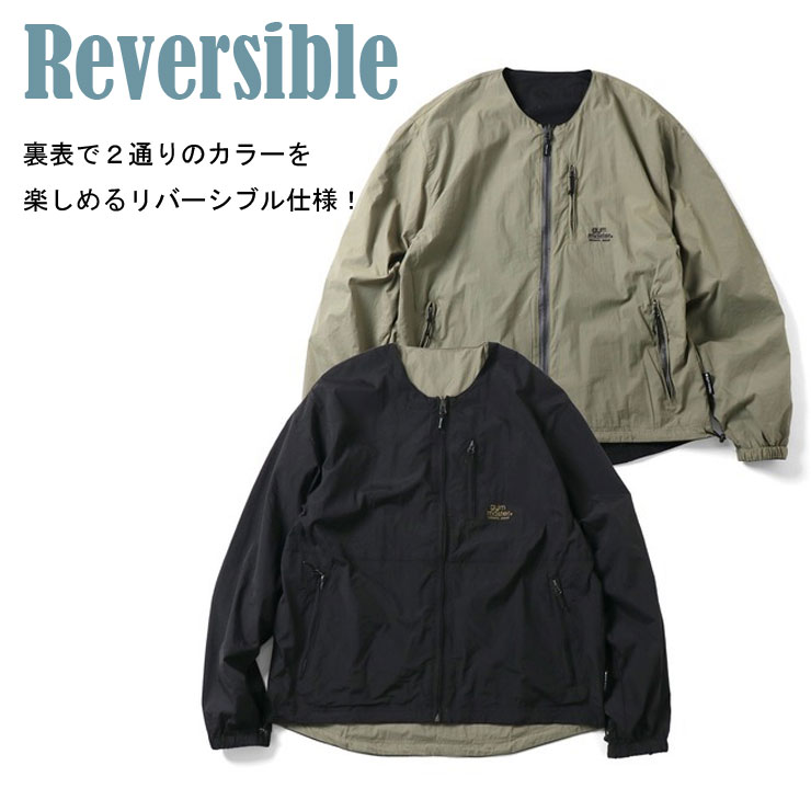 MASSES XL グラフィックジャケット リバーシブルナイロンノーカラージャケット | ジムマスター（gym