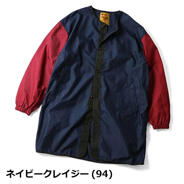 ジムマスター アウター メンズ 春夏 ジャケット コート 春 gym master ロクヨンクロス ノーカラー コート G933661 | gym master | 02