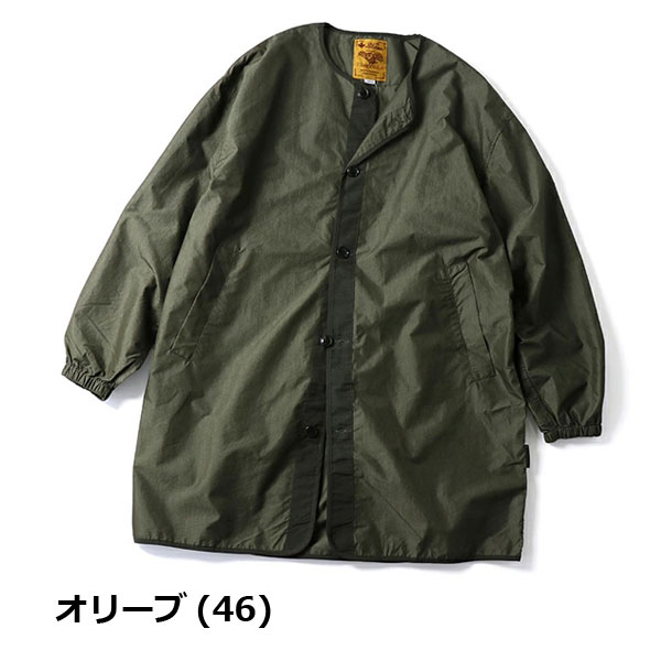 ジムマスター アウター メンズ 春夏 ジャケット コート 春 gym master ロクヨンクロス ノーカラー コート G933661 | gym master | 04